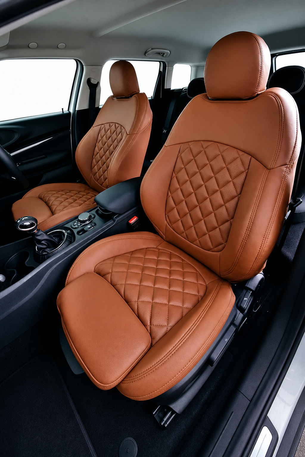 Dotty ダティ BMW MINI CROSSOVER ミニ クロスオーバー シートカバー 全席セット [ダティ ダイヤ-ラックス・センターパンチング] Dotty DIA-LUX CenterPunching