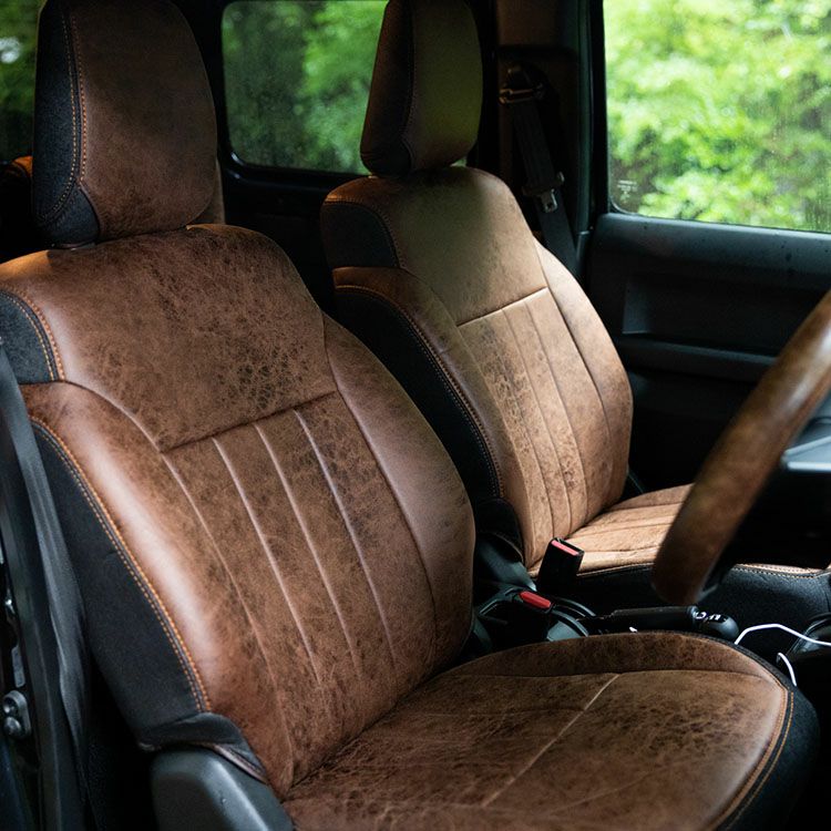 ラストWセール】ハイエース バン レザリー デニム シートカバー 全席