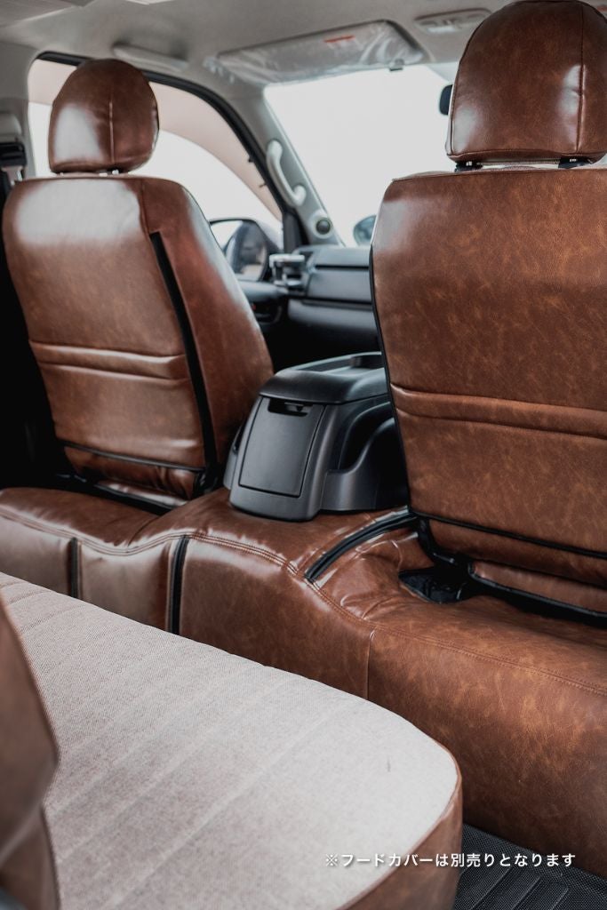 アウトランダー PHEV 3列 シートカバー Sandii エクレア ミストグレー×グレージュ