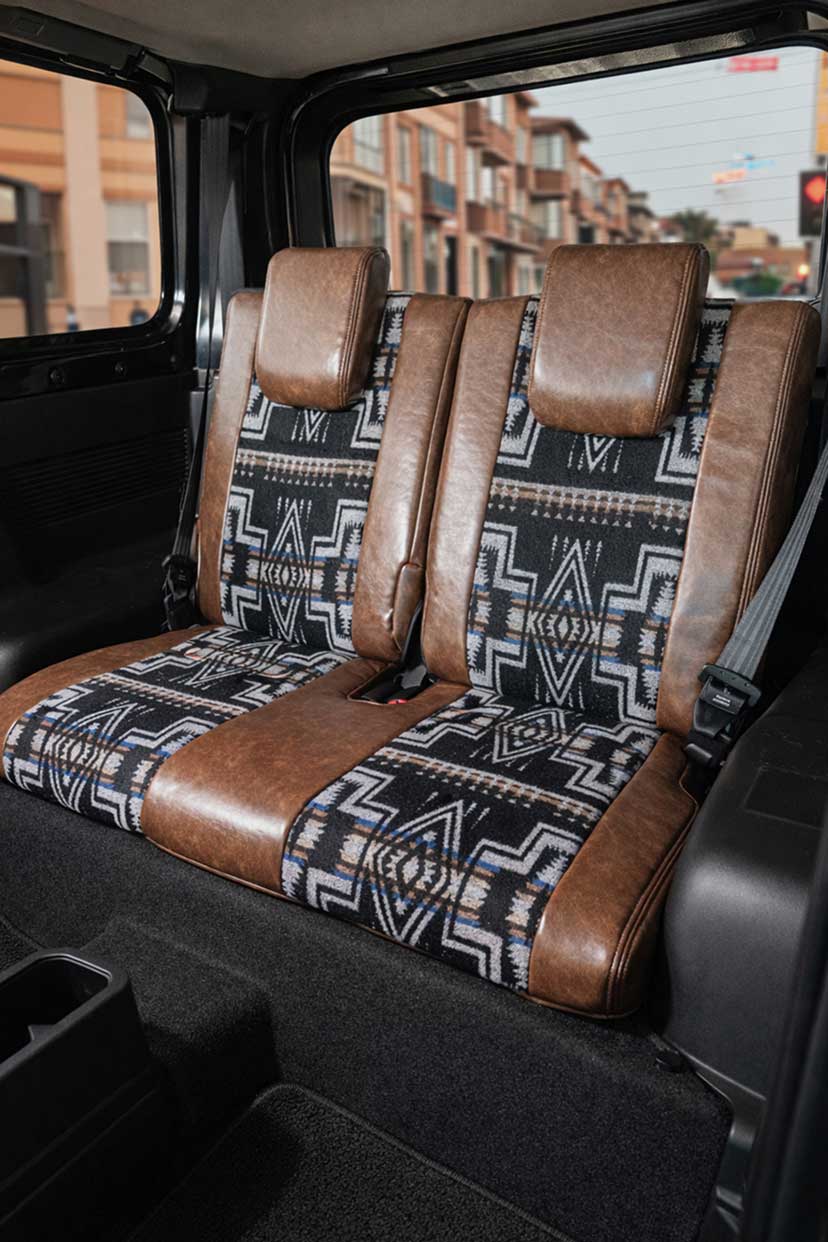 MPV シートカバー Sandii カチナ 生地K1 チャコールグレー1