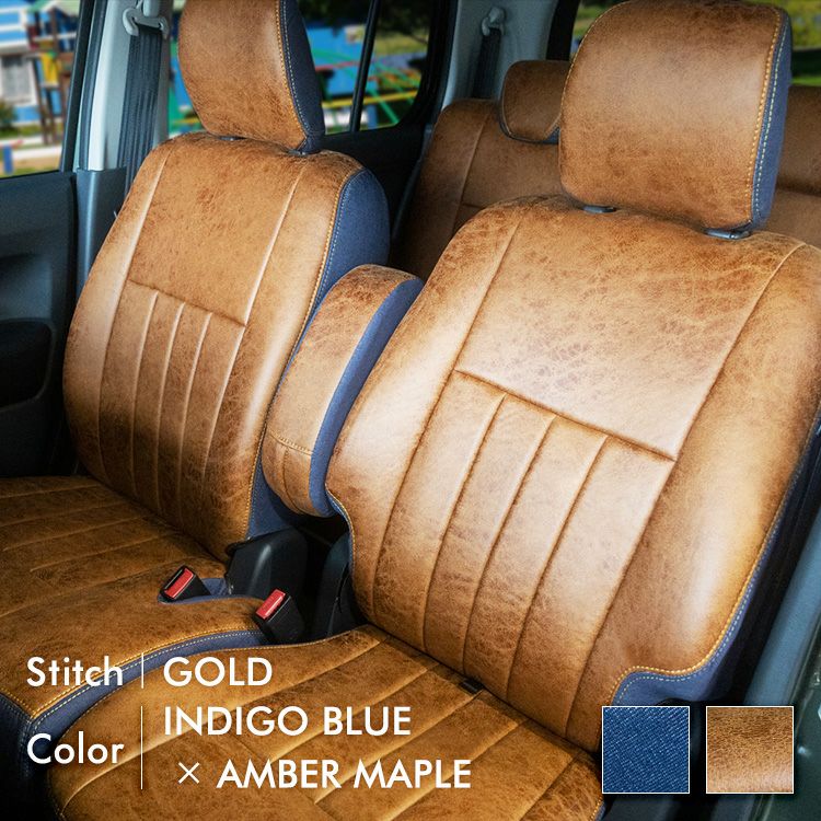 マーチ シートカバー IXUS レザリーデニム 詳細4