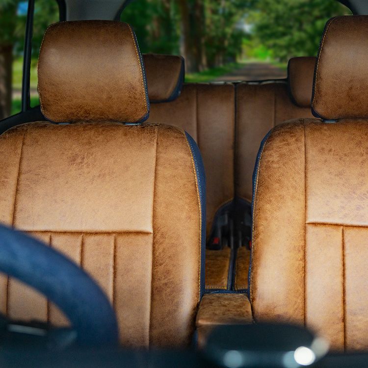 フリード 3列 シートカバー IXUS レザリーデニム 詳細5