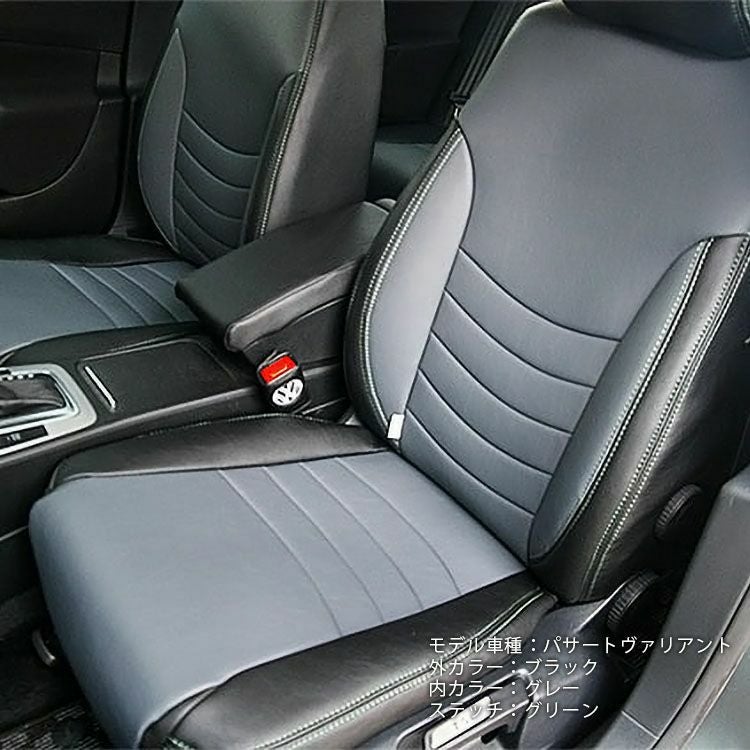 プリウス60系シートカバー Dotty  COX-SPORTS ブラック グレー