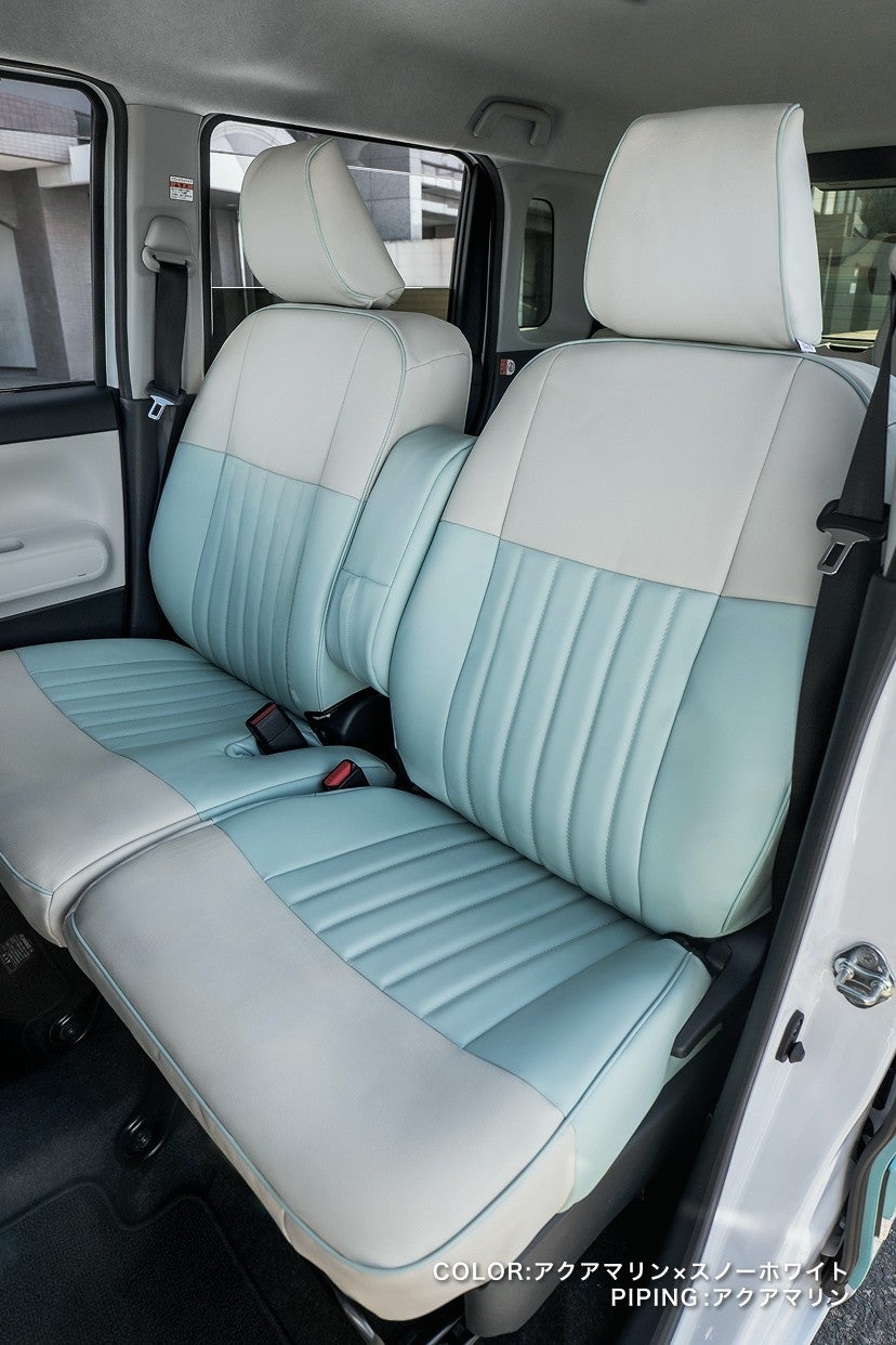 CX-5 シートカバー Sandii マカロン ビターショコラ×スノーホワイト