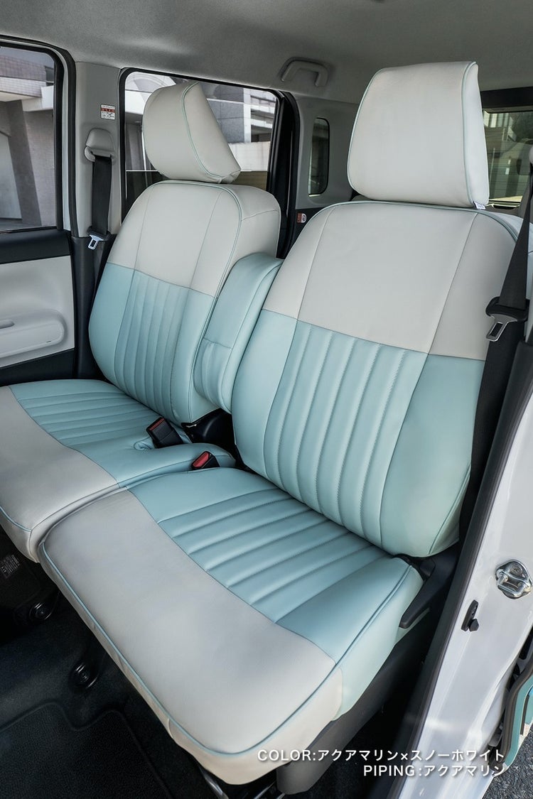 MINI CROSSOVER シートカバー Sandii マカロン ビターショコラ×スノーホワイト