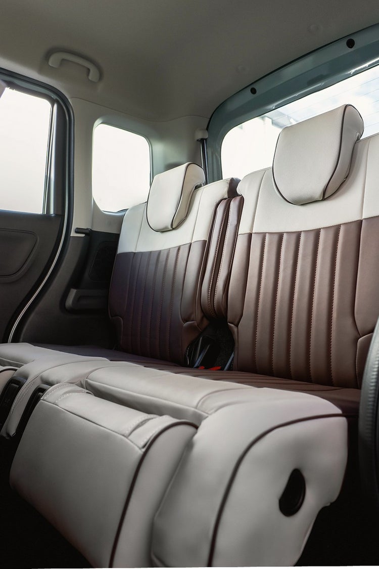 FIAT500 500C シートカバー Sandii マカロン シルキーベージュ×スノーホワイト