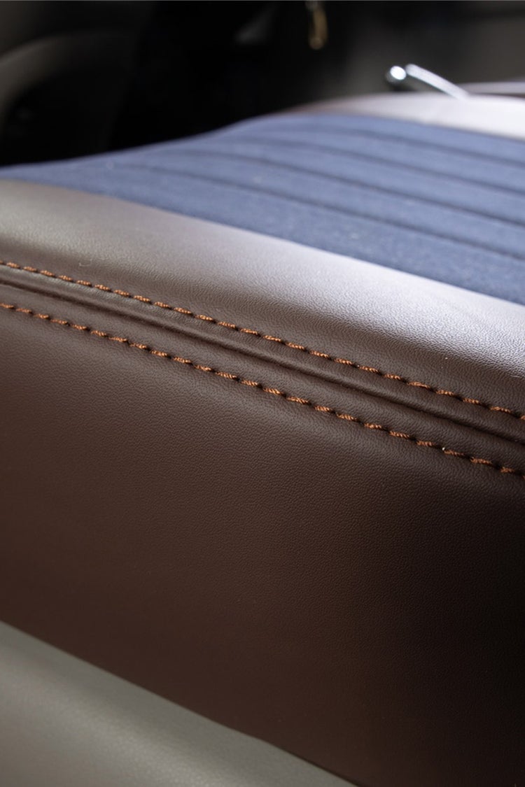 ムーヴコンテ シートカバー Sandii デニムサンド ブラック×アクアマリン