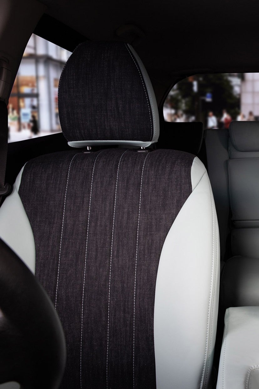 AUDI A6 シートカバー Sandii デニムサンド PVC生地