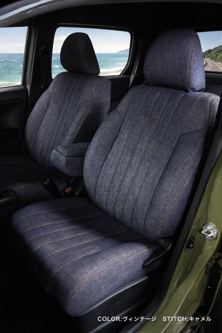 RAV4 シートカバー Sandii デニムロール ビンテージカラー