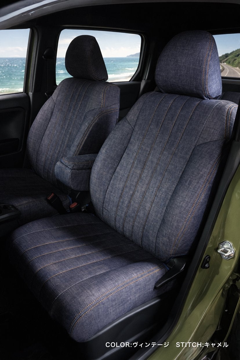 RAV4 シートカバー Sandii デニムロール ビンテージカラー