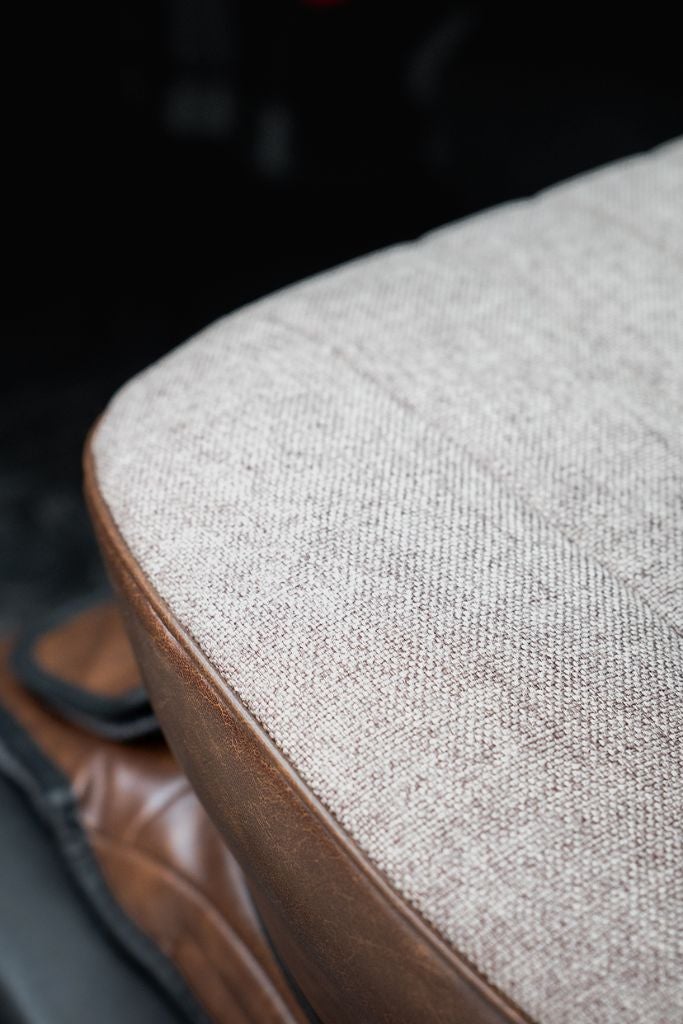 デュカト シートカバー Sandii エクレア ショコラベージュ×ダークブラウン