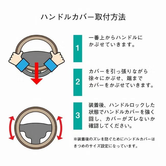 ハンドルカバー　取付方法
